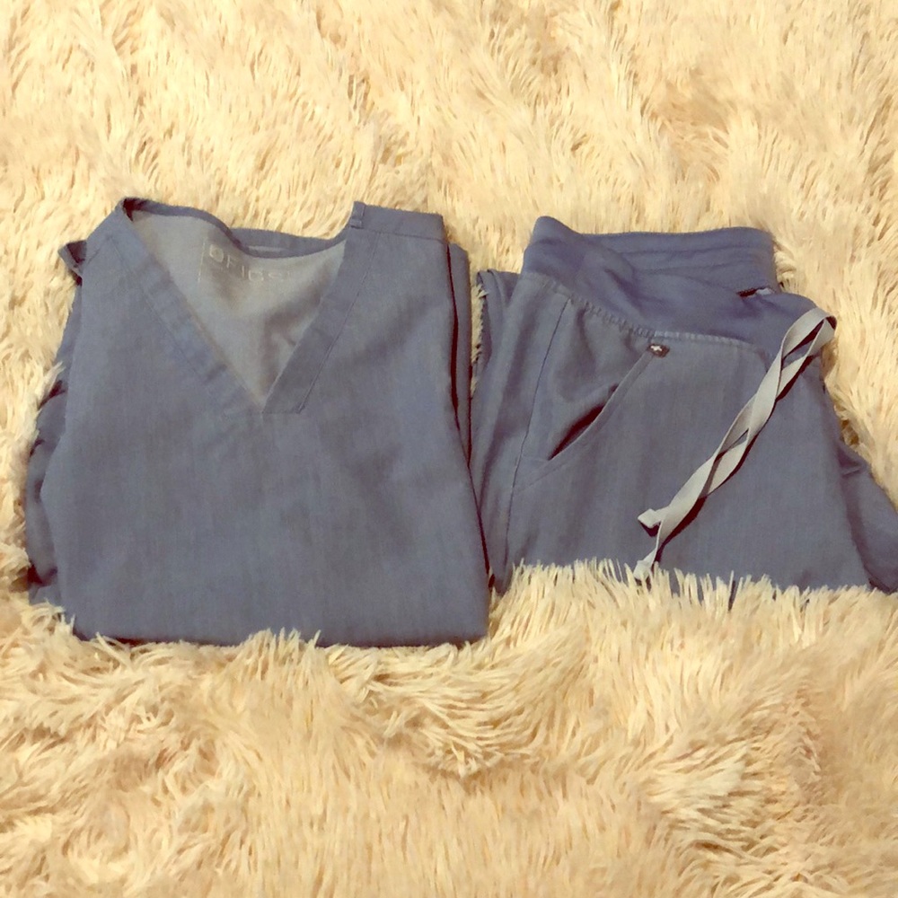 Figs Heather indigo set